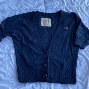Rare vintage Hollister short sleeve preppy old school button up cardigan